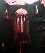 Ruine Oybin bei Mondschein
